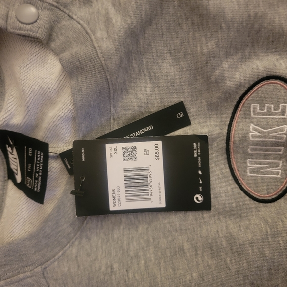 Nike Sportswear Women's Grey Heather Short Romper - Picture 5 of 5